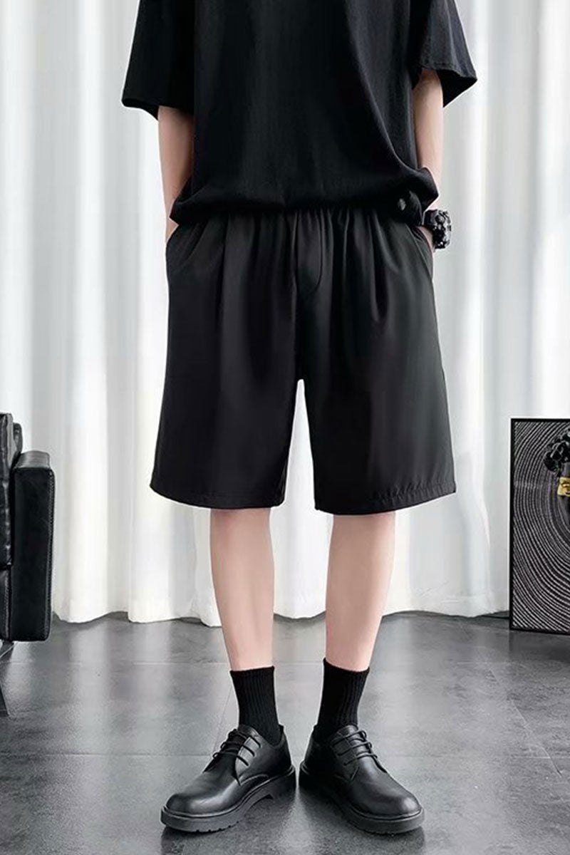Pantaloni Scurti tip Trei Sferturi pentru Barbati, stil Relaxat, cu 6 Buzunare Largi