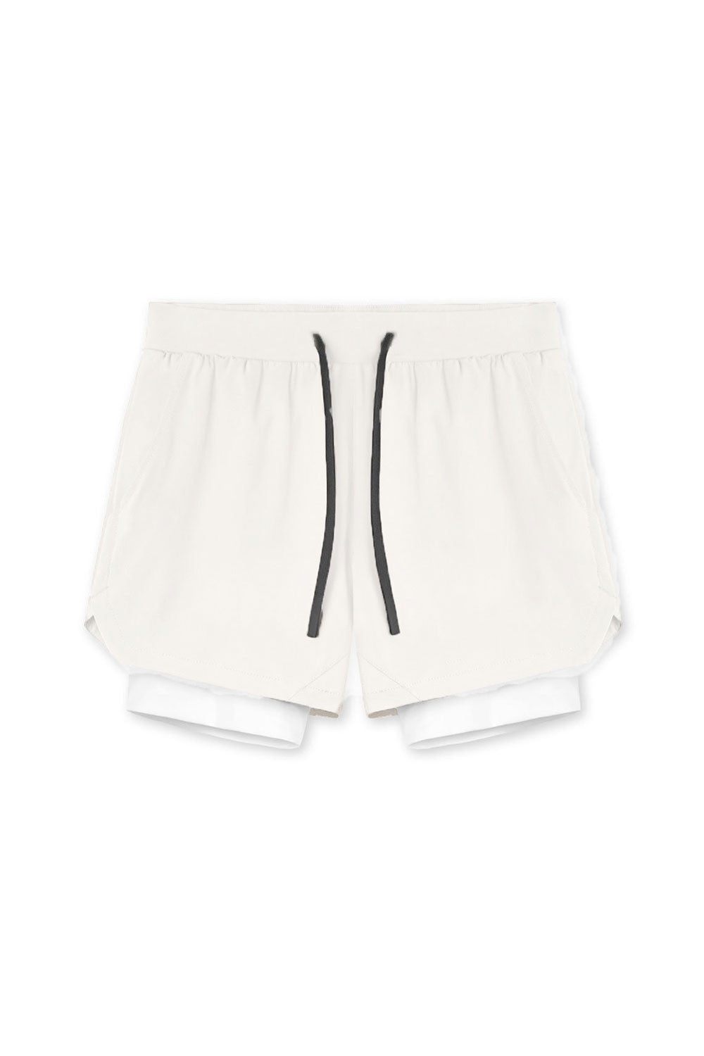 Pantaloni Scurti in Doua Straturi, Elastici si Respirabili, pentru Sala, Fitness sau Sport, Cu 3 Buzunare, Loc de Telefo
