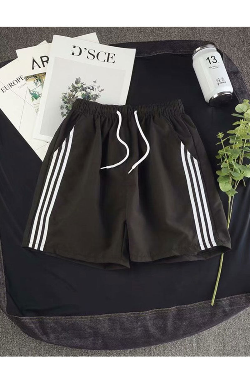 Pantaloni Scurti in Doua Straturi, Elastici si Respirabili, pentru Sala, Fitness sau Sport, Cu 3 Buzunare, Loc de Telefo