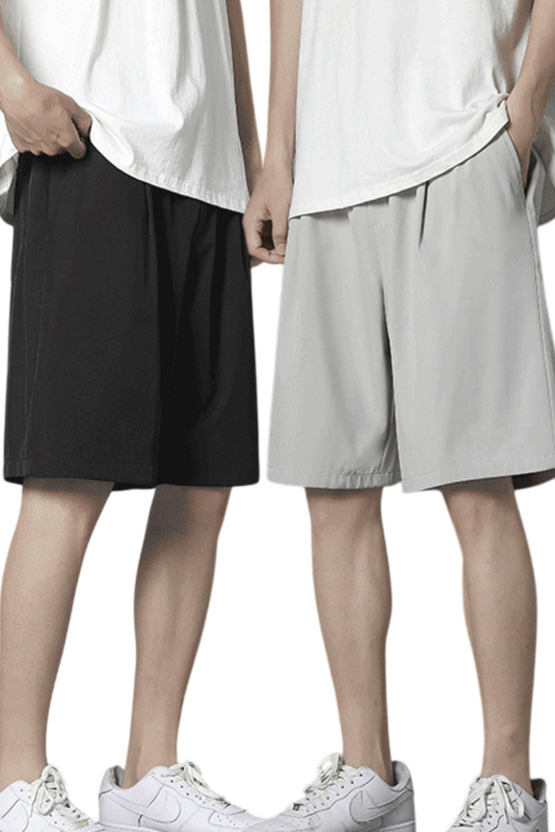 Pantaloni Scurti tip Trei Sferturi pentru Barbati, stil Relaxat, cu 6 Buzunare Largi