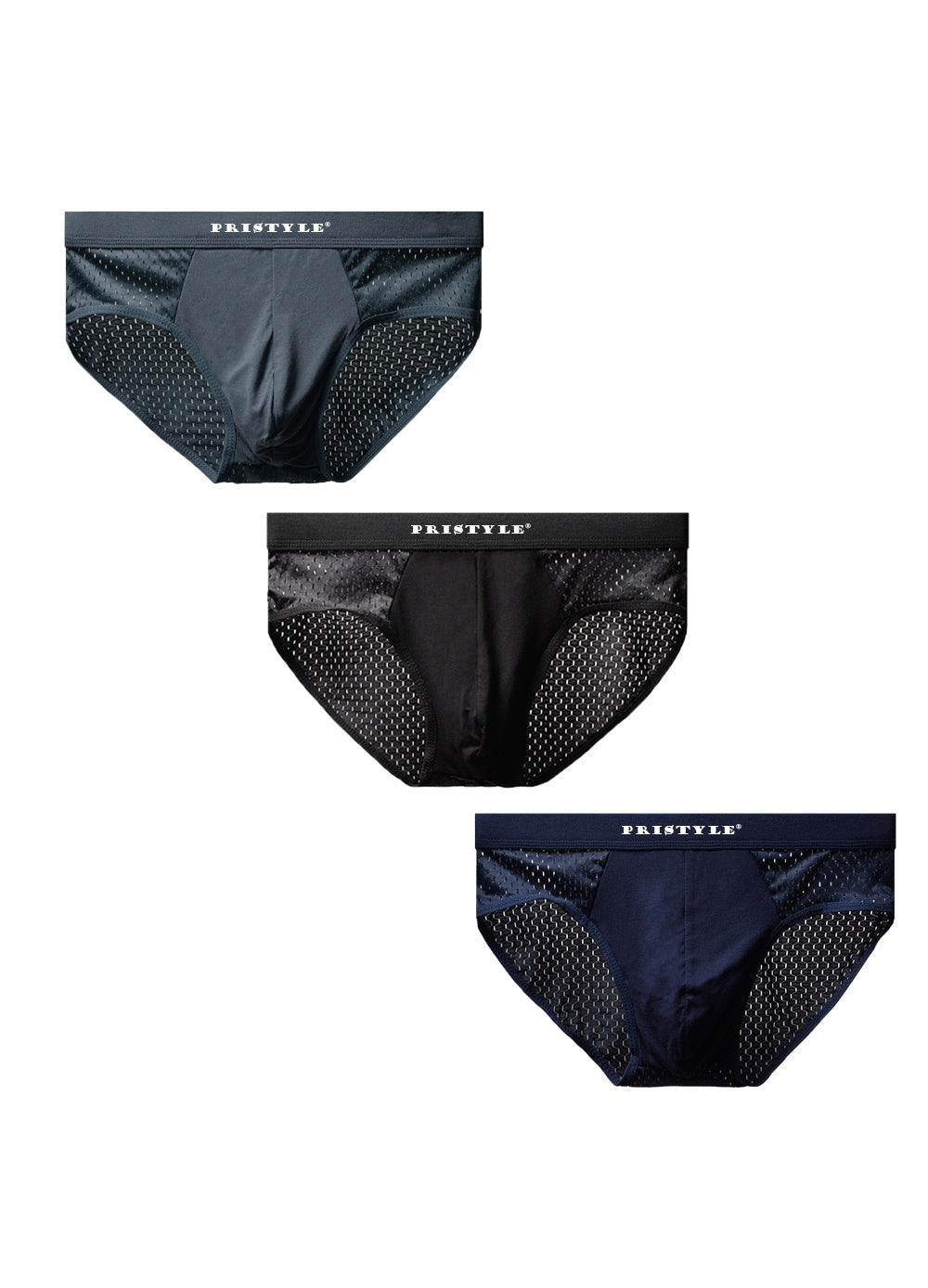 Set Lenjerie Respirabila, tip Chiloti, pentru Barbati sau Baieti, cu Uscare Rapida si Ventilare Puternica, Perfect pentr