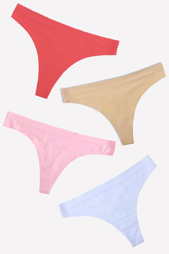 Chiloti de dama Premium tip Tanga, Satinati, Respirabili si Sexy, Fara Cusatura
