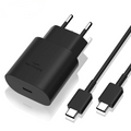 Incarcator rapid USB-C Compatibil cu iPhone 15 / 15 Pro / 15 Pro Max, FastCharge 25W, PriStyle®, Negru